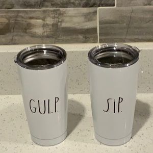 Rae Dunn stainless steel tumblers